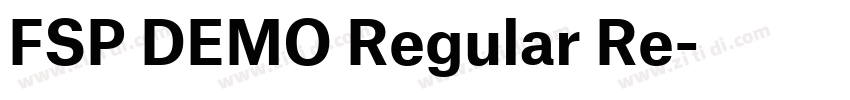 FSP DEMO Regular Re字体转换